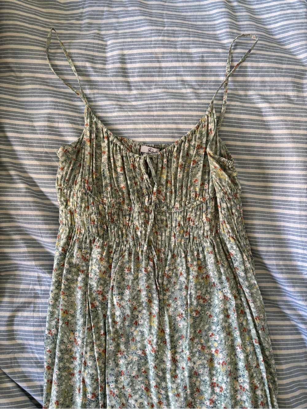 Rails Octavia Light Green Floral Midi Sundress - Picture 2 of 4